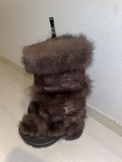 YELLO TANUKI LONG BOOTS ブラウン