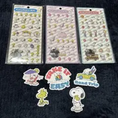 PEANUTS SNOOPYぷくぷくシール　ステッカー付き　3枚セット
