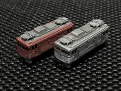 Bトレ EF81 300番台ステンレス 銀釜 ローピン2両セットのサムネイル