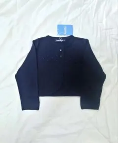 美品　familiar　フォーマル　ボレロ　長袖　紺色　100cm