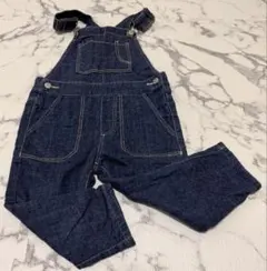 デニムオーバーオール ダークブルー