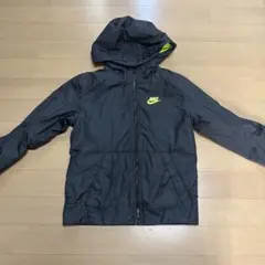 Nike フリース裏地ジャケット XS 黒/黄緑