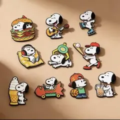 ⭐︎新作⭐︎スヌーピー エナメルピン 10個セット