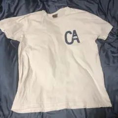 op オーシャンパシフィックCAロゴ付きホワイトTシャツ　サーフM