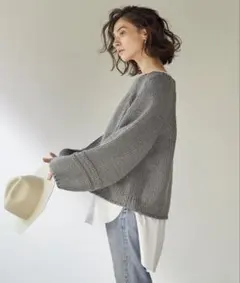 2025 ガリャルダガランテ 【デコルテ美人ニット】ファーウール