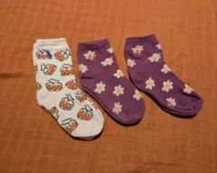 BOBOCHOSES キッズ靴下3足セット（太鼓・花柄）