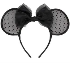 ディズニー カチューシャ ブラック シアー