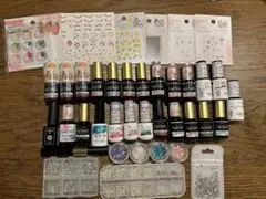 ネイル大量まとめ売りネイルタウン キャンドゥ セリア ダイソー等 シール ミラー