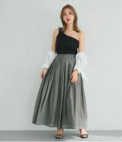 coca 外で着られるブラトップス　テレコリブワンショルダー　ブラック　Sサイズ