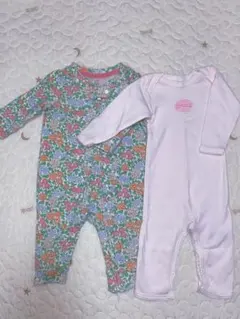 長袖ロンパース2点セットまとめ売り