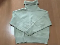【美品】アーバンリサーチ タートルネック ニット ミントグリーン