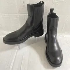 美品✨ZARA ザラ トラックソール サイドゴアブーツ 37 ブラック