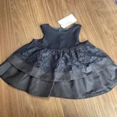 紺レース　フリルドレス　チュニックのサムネイル