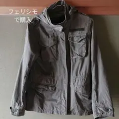 カーキ フード付きミリタリージャケット