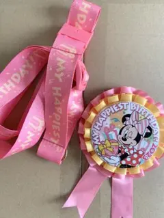 【値下げ】ミニーロゼット　バースデーロゼット　ディズニーグッズ