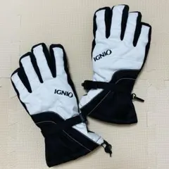 IGNIO スキー・スノーボードグローブ ホワイト/ブラック スマホ対応手袋