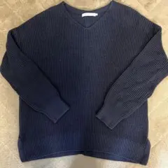 AMERICAN HOLIC ネイビー ニットセーター M