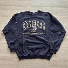 ち*ん様 カナダ XL相当 スウェット トレーナー ヴィンテージ 刺繍 ネイビー