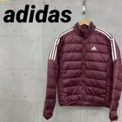 adidas アディダス ダウンジャケット スリーストライプ L ボルドー