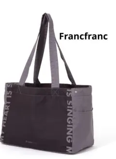 ❁Francfranc❁バイカラー 保冷レジカゴバッグ 　ブラック