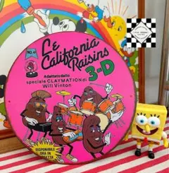 カリフォルニアレーズン①　ブリキ看板　アメキャラ　アメリカン雑貨　アメトイ
