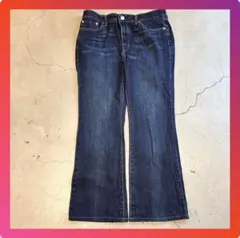 【美品】 00's vintage フレアデニム フェード 濃紺 アーカイブ