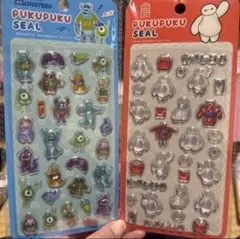 正規品モンスターズインク ベイマックス凹まないプクプクボンボンドロップシール