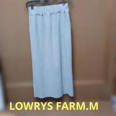 LOWRYS FARM グレー スリットタイトスカート