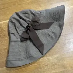 新品未使用品　タグ付き　CA4LA UVカット　ブラウンハット
