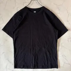 ユニクロ クルーネックTシャツ 半袖 Lサイズ ブラック 475356 綿