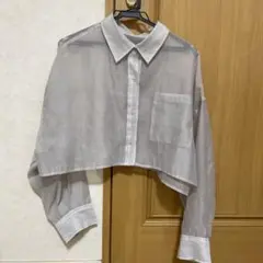 【美品】mystic シアーシャツ【FREE】