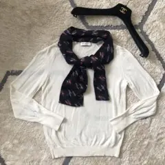 【美品】OLD ENGLAND オールドイングランド リボンタイニットのサムネイル