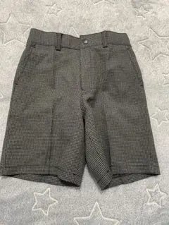 フォーマル チェック柄ハーフパンツ 120cm