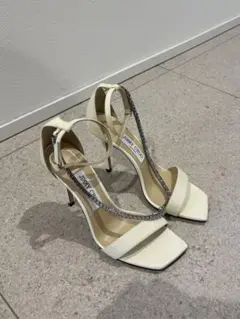 JIMMY CHOO TALIKA クリスタルストラップサンダル　36.5