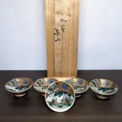 古伊万里 色絵竹林賢人図汲み出し 五客 煎茶器 江戸後期〜明治期