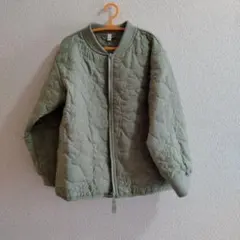 キルティング グリーンジャケット 120