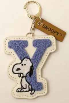 スヌーピー サガライニシャルキーホルダー Y