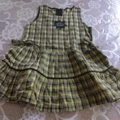 PETIT JUNKO チェック柄 ノースリーブ ワンピース 95㎝のサムネイル