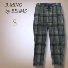 ビーミングバイビームス チェック パンツ さらさら レディース ボトムス S
