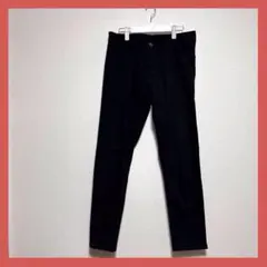 【美品】ストレッチパンツ　レディース　Lサイズ　ブラック　カジュアルパンツ　黒