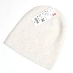 【タグ付き未着用新品】ユニクロ スフレヤーンニットビーニー オフホワイト