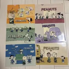 PEANUTS & SNOOPY クリアファイル全種類　 6枚セット