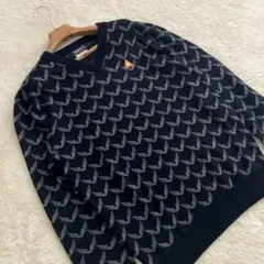 美品！ルコックスポルティフゴルフ　長袖　セーター　ブラック　LL