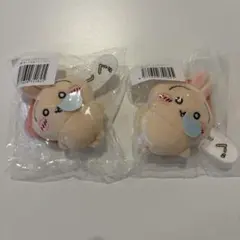 ちいかわ うさぎだらけくじ E賞 ぬいぐるみバッジ 2点セット
