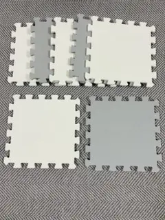 【ジョイントマット】ホワイト&グレー♪