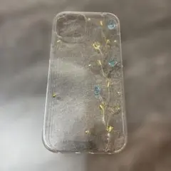 透明なiPhoneケース 花模様