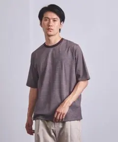 ＜BATONER（バトナー）＞ マルチボーダー クルーネック