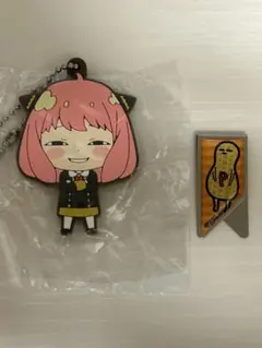 SPY FAMILY アーニャ ラバーストラップMクリップ ピーナッツセット