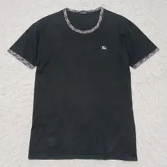 バーバリーブラックレーベル チェック トリム コットンTシャツ 3