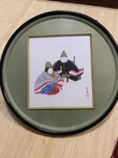 陶板画 雛人形 額装 飾り皿 伝統工芸 宮崎祐輔 有田焼 手書き - メルカリ